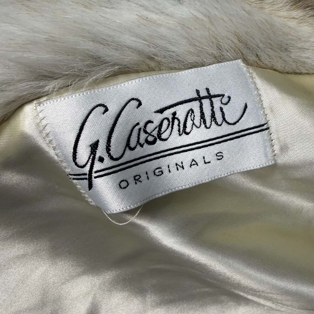 Vintage G. Caseratti Originals Gray Faux Fur Coat Women's Size Large USA Large - Picture 6 of 9